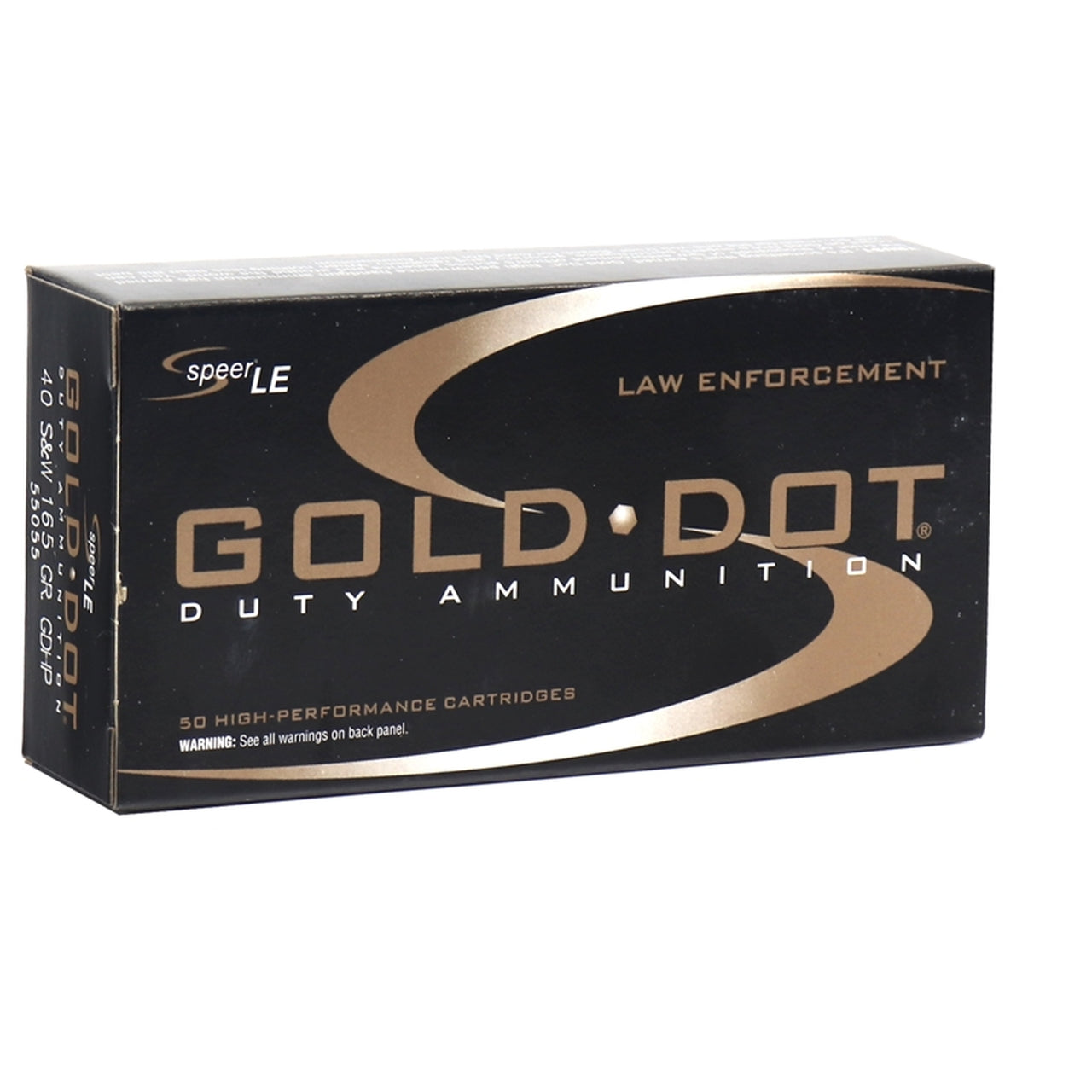 Speer Gold Dot LE Duty .40 S&W 165gr GDHP Ammunition 50rds