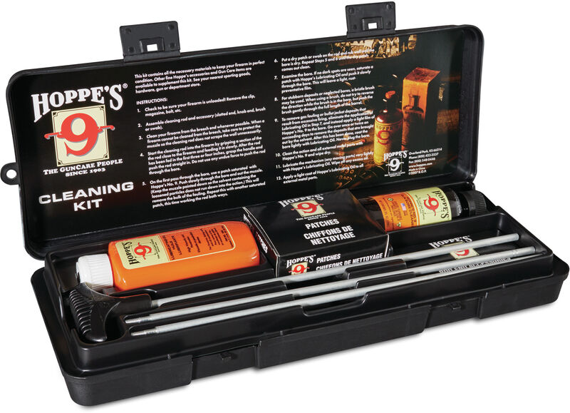 RIFLE & SHOTGUN CLEANING KIT WITH ALUMINUM ROD